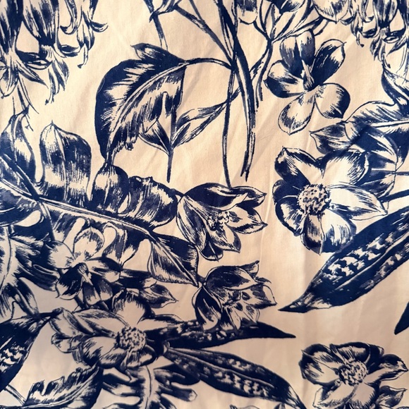 Abercrombie blue floral print puff sleeve dress - Picture 4 of 13